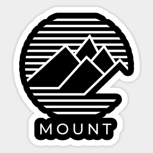 Retro Monochrome Mount Sticker